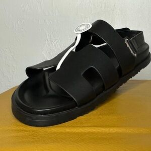 Men's Black Casual Slide Sandals